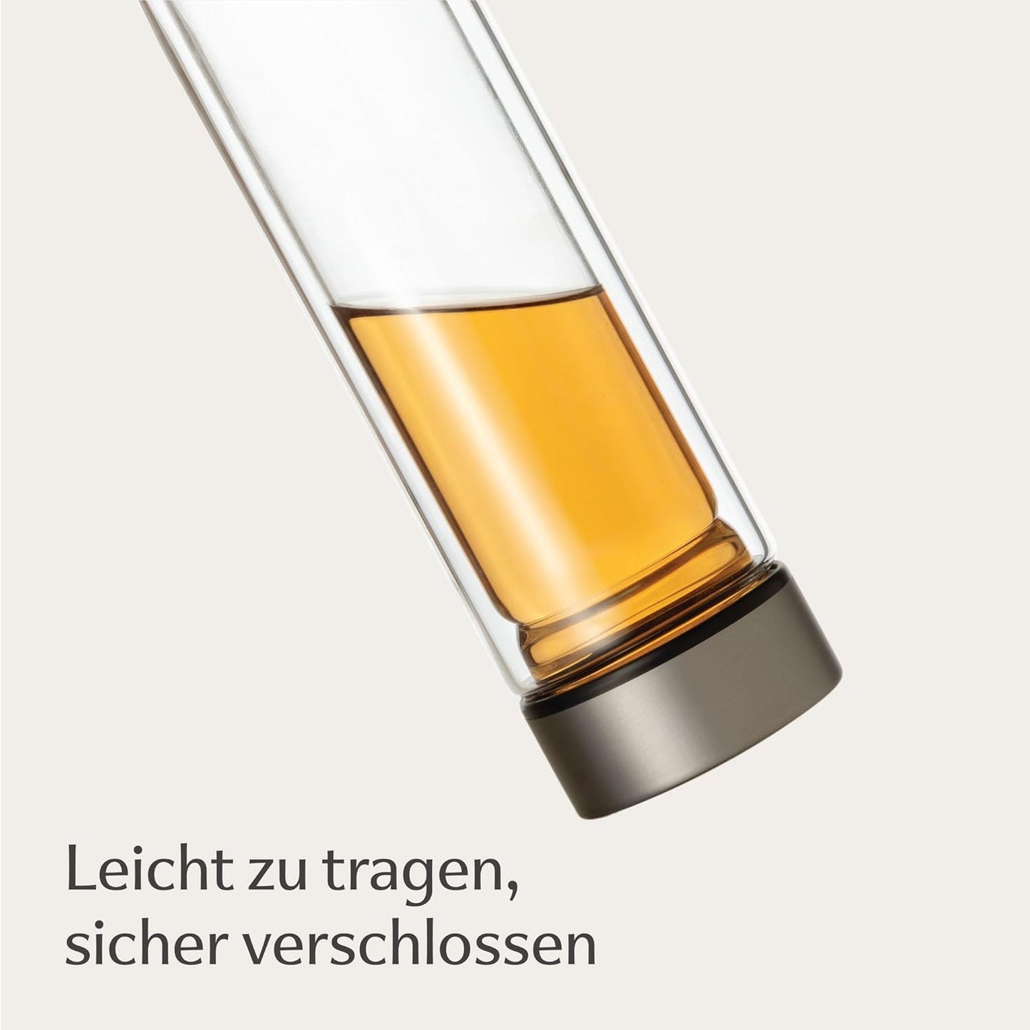 Isolierte Teeflasche Glas