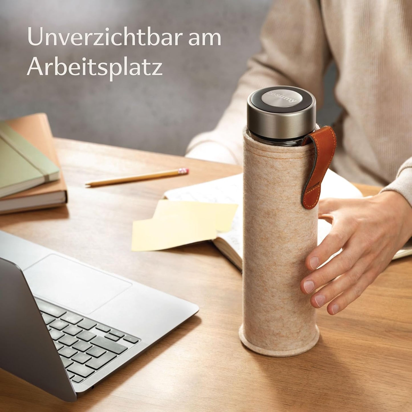 Isolierte Teeflasche Glas
