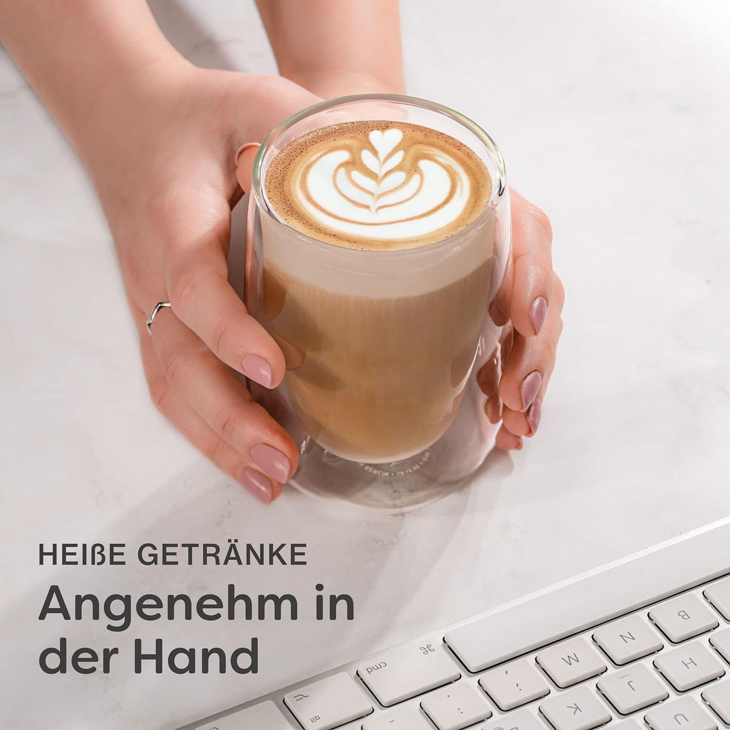 Cappuccinogläser Set Doppelwandig