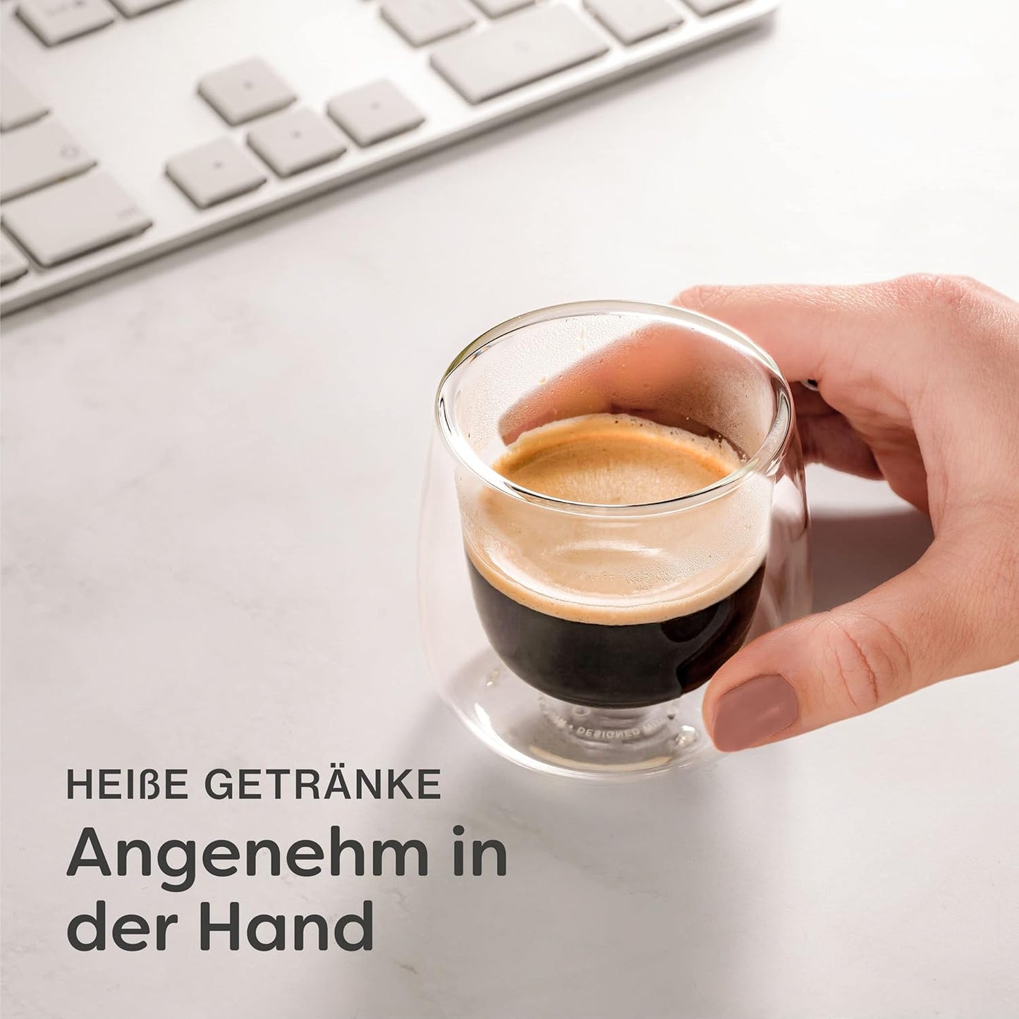 Espressogläser Set Doppelwandige