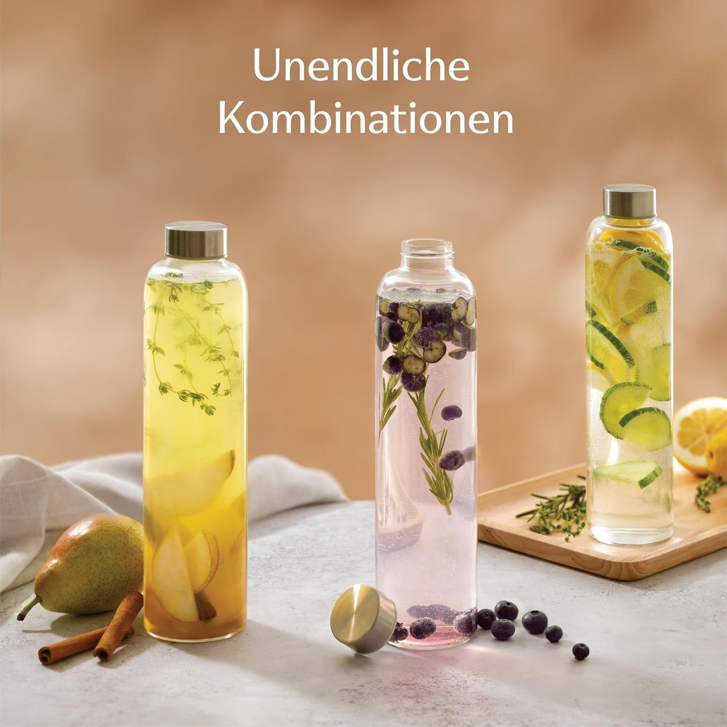 Trinkflasche Glas