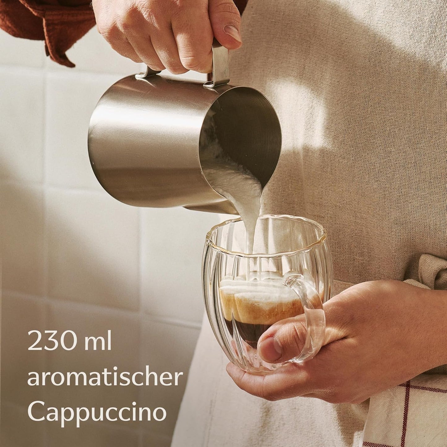 Cappuccinogläser Set Doppelwandig