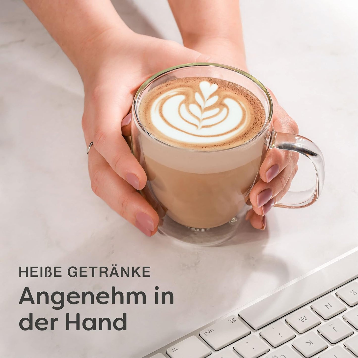 Cappuccinogläser Set Doppelwandig