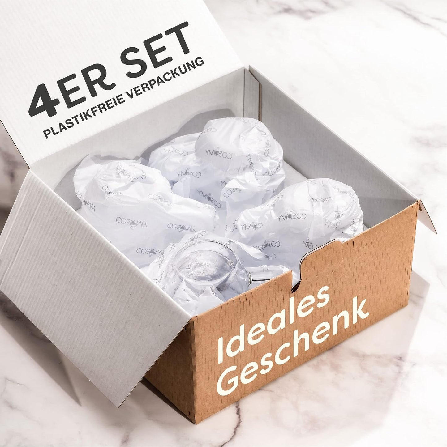 Cappuccinogläser Set Doppelwandig