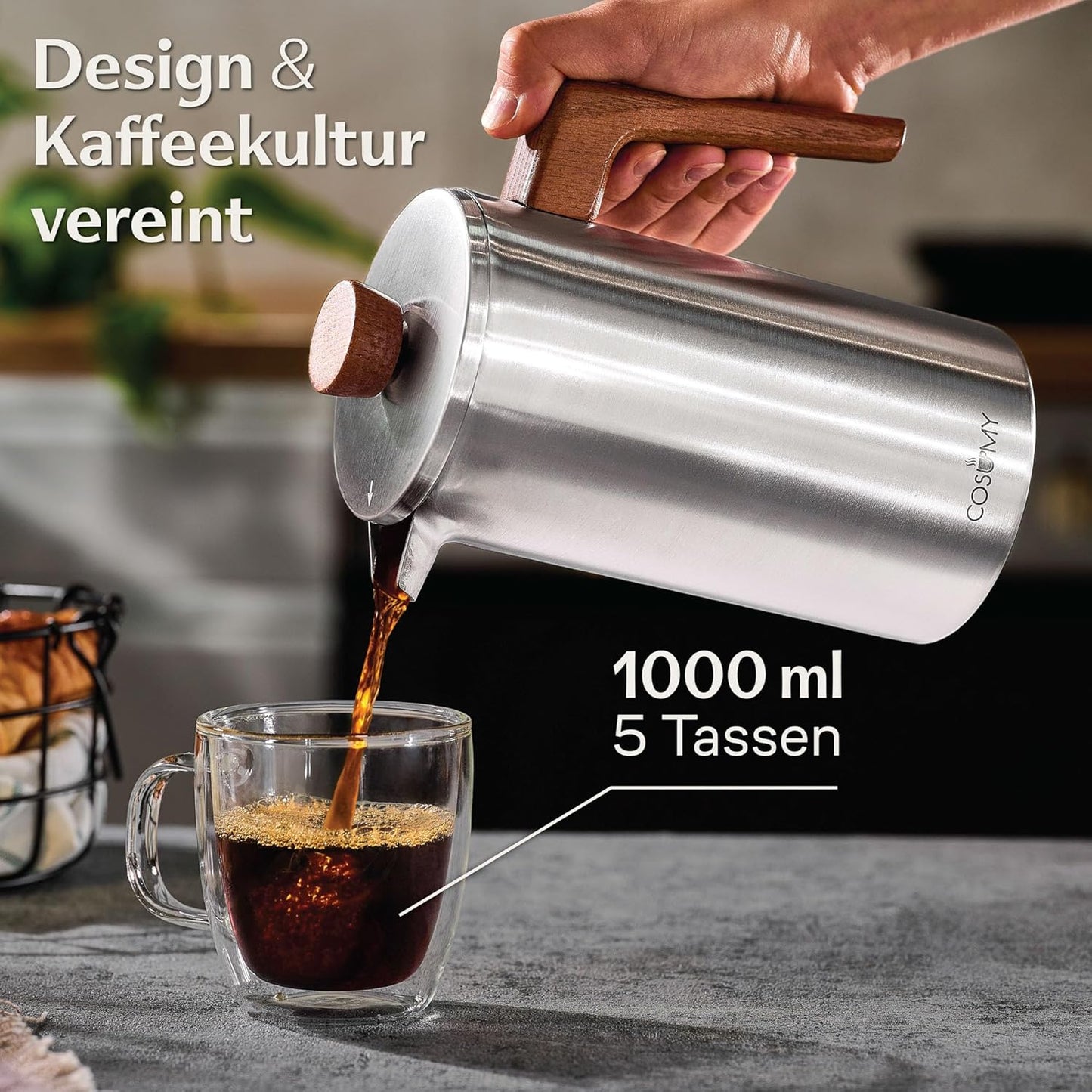 French Press Edelstahl