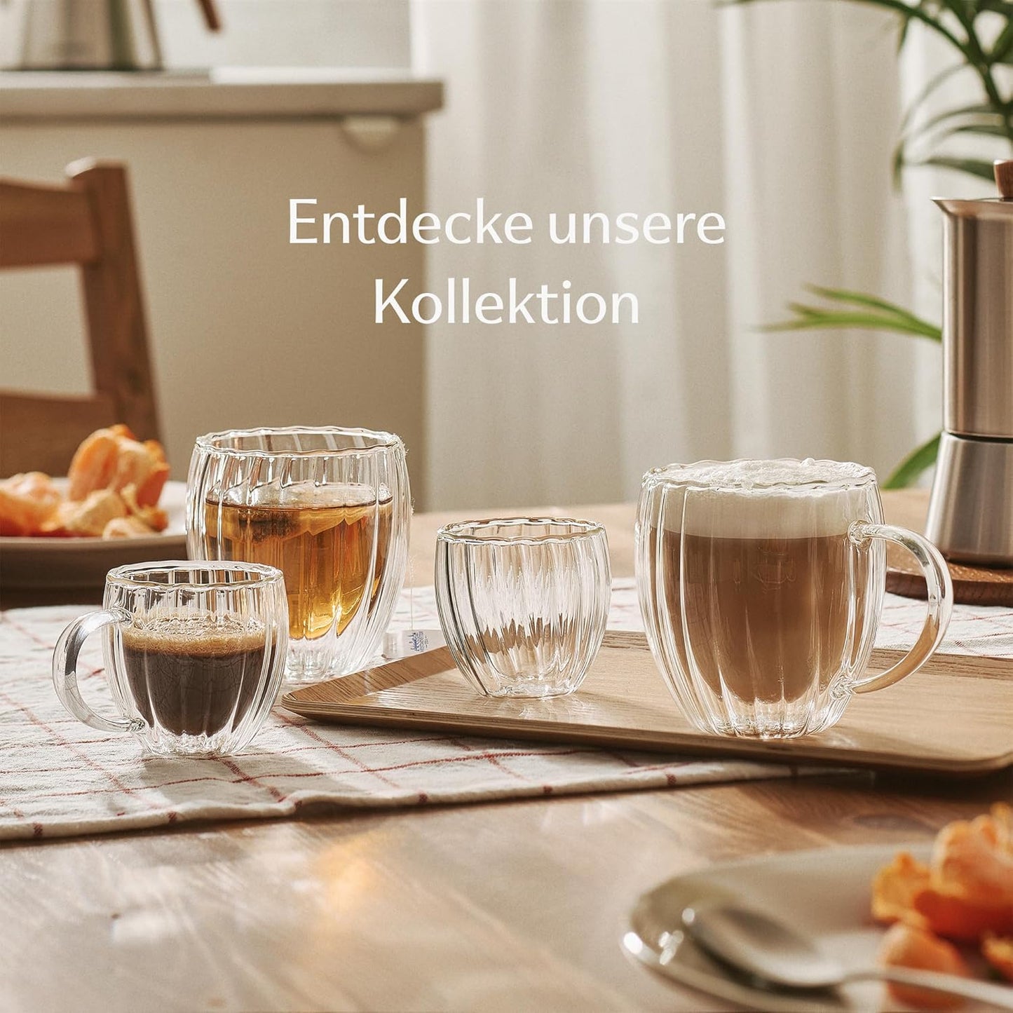 Cappuccinogläser Set Doppelwandig