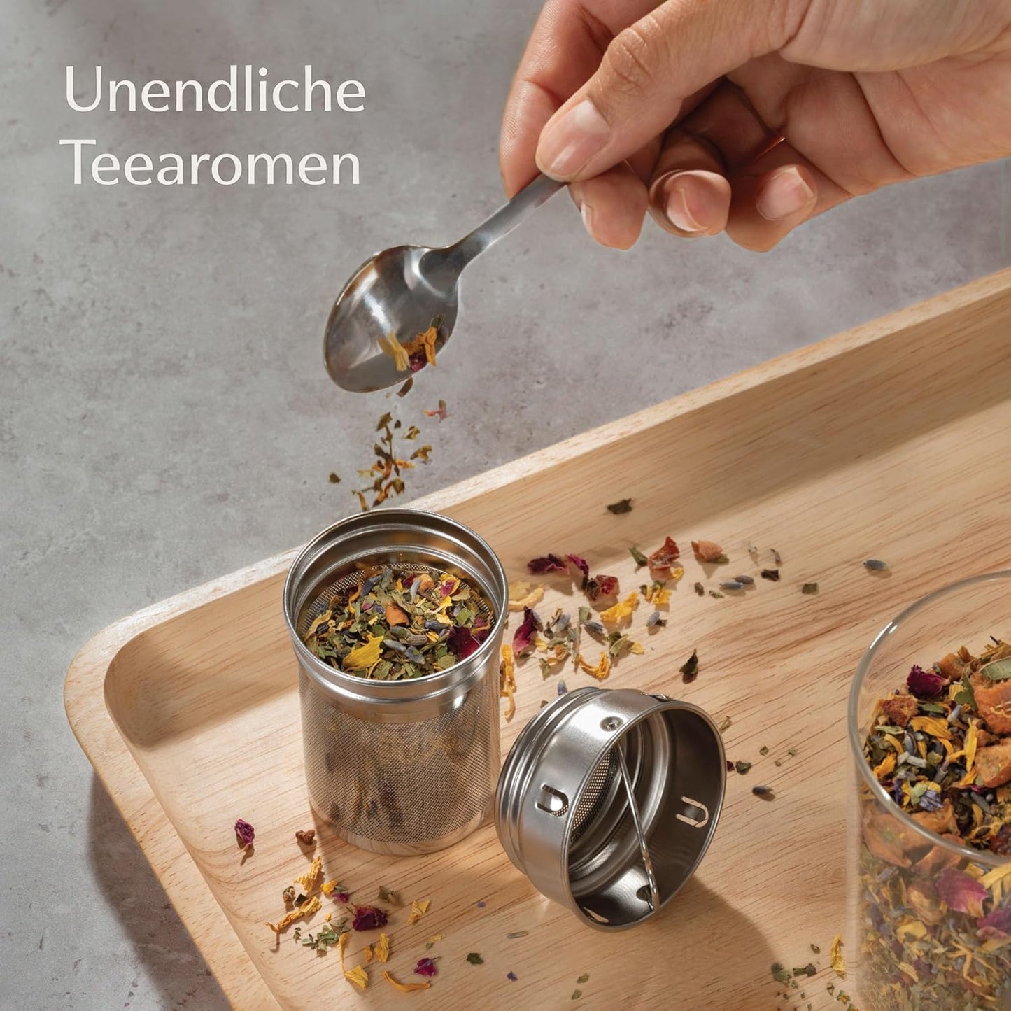 Isolierte Teeflasche Glas