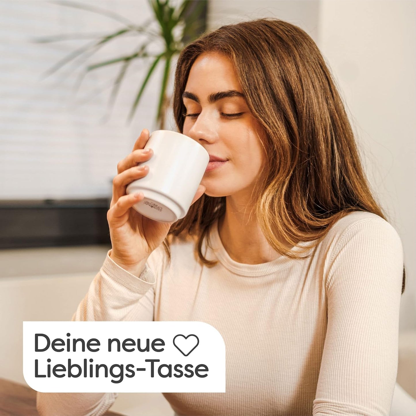 Cappuccino Tassen Set Stapelbar