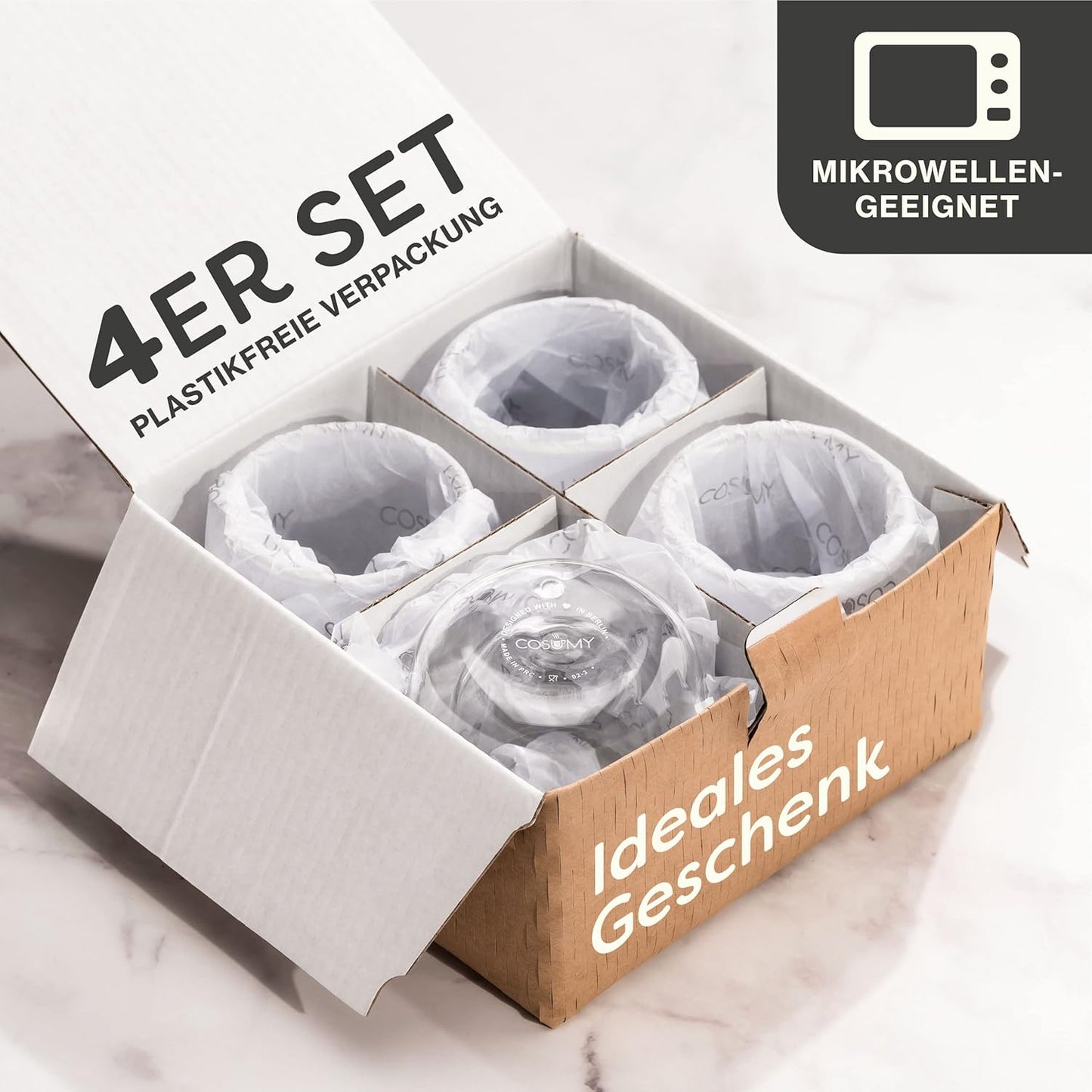 Espressogläser Set Doppelwandige