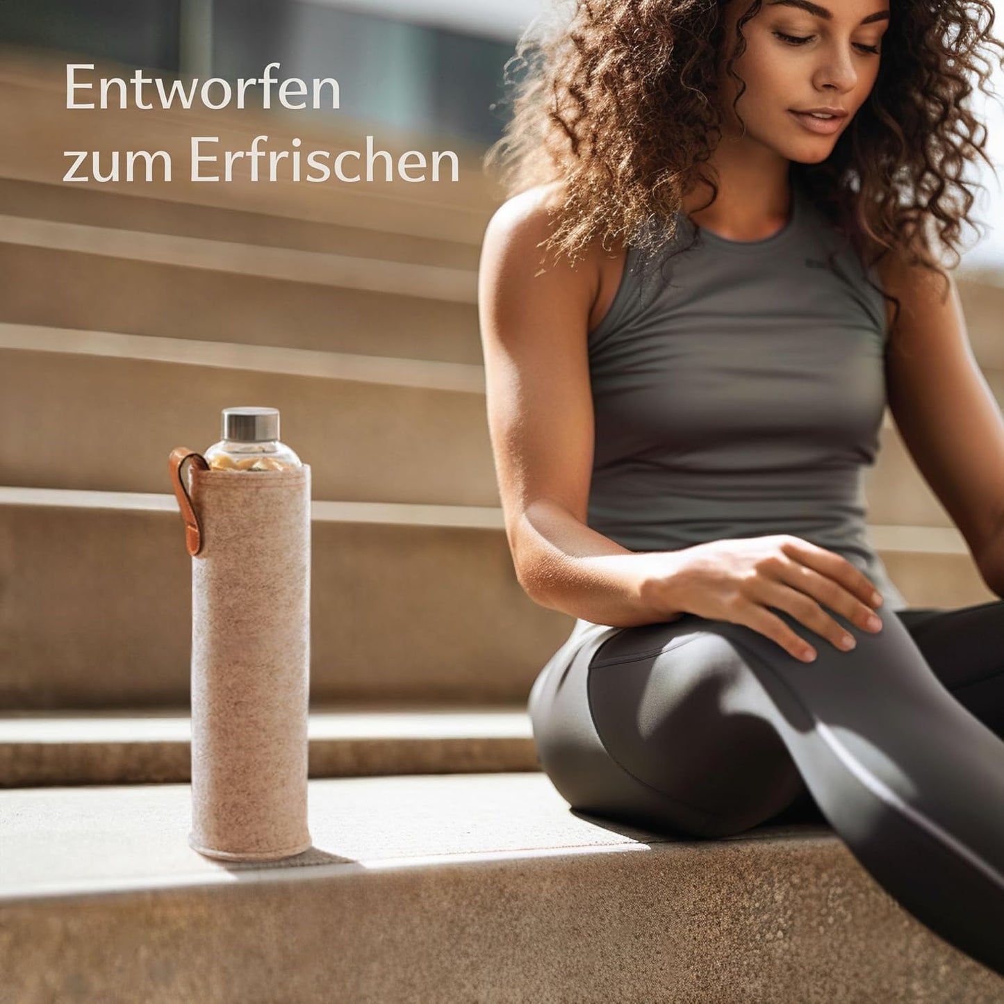 Trinkflasche Glas