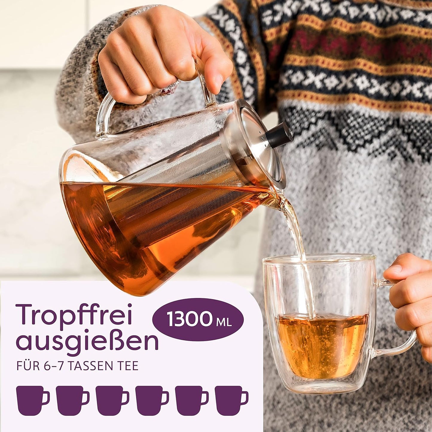 Teekanne Glas 1,3l