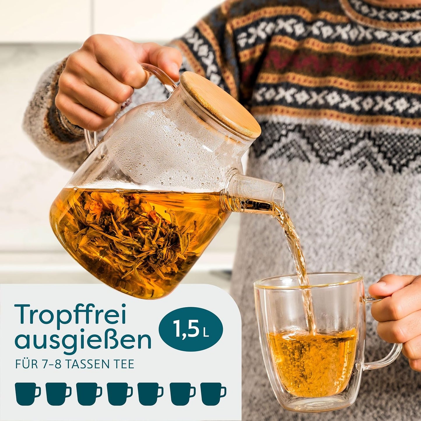 Teekanne Glas 1,5l