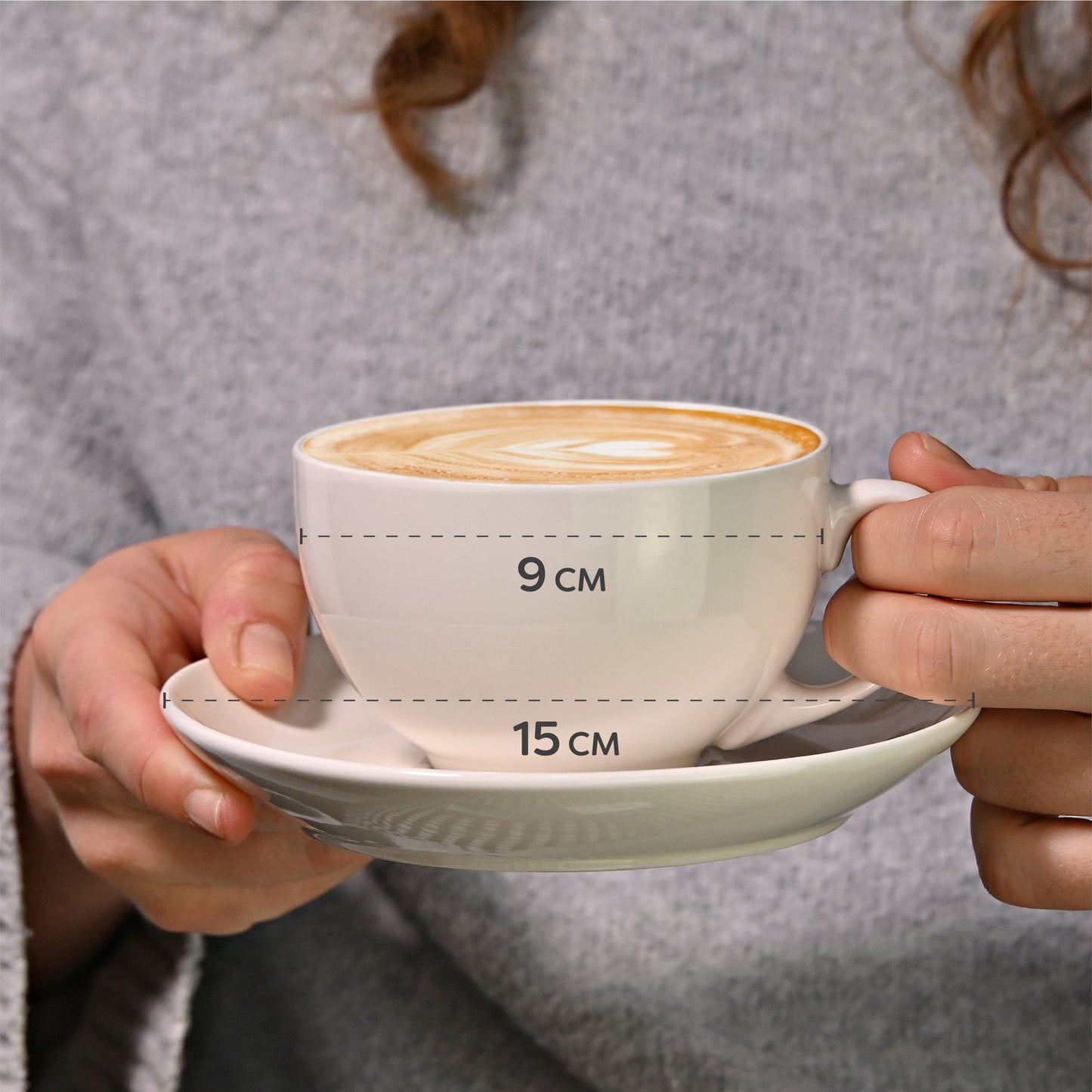 Cappuccinotassen Set Keramik
