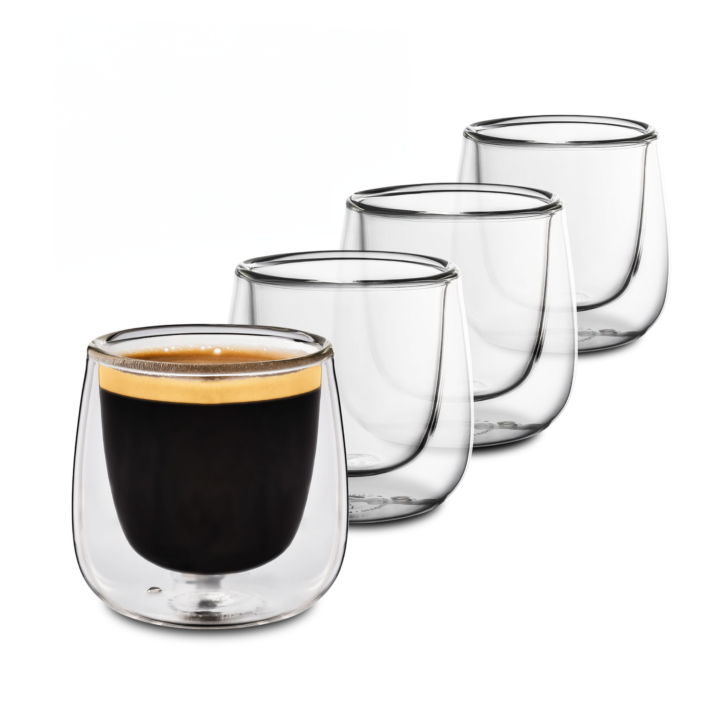 Espressogläser Set Doppelwandige