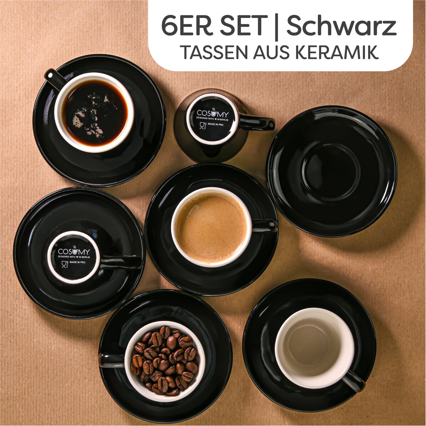 Espressotassen Set Keramik