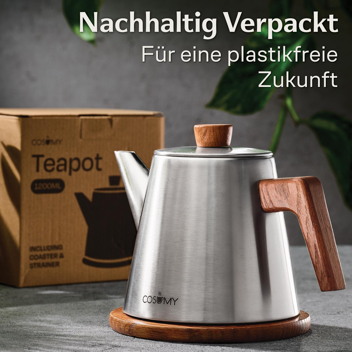 Teekanne Edelstahl 1,2l