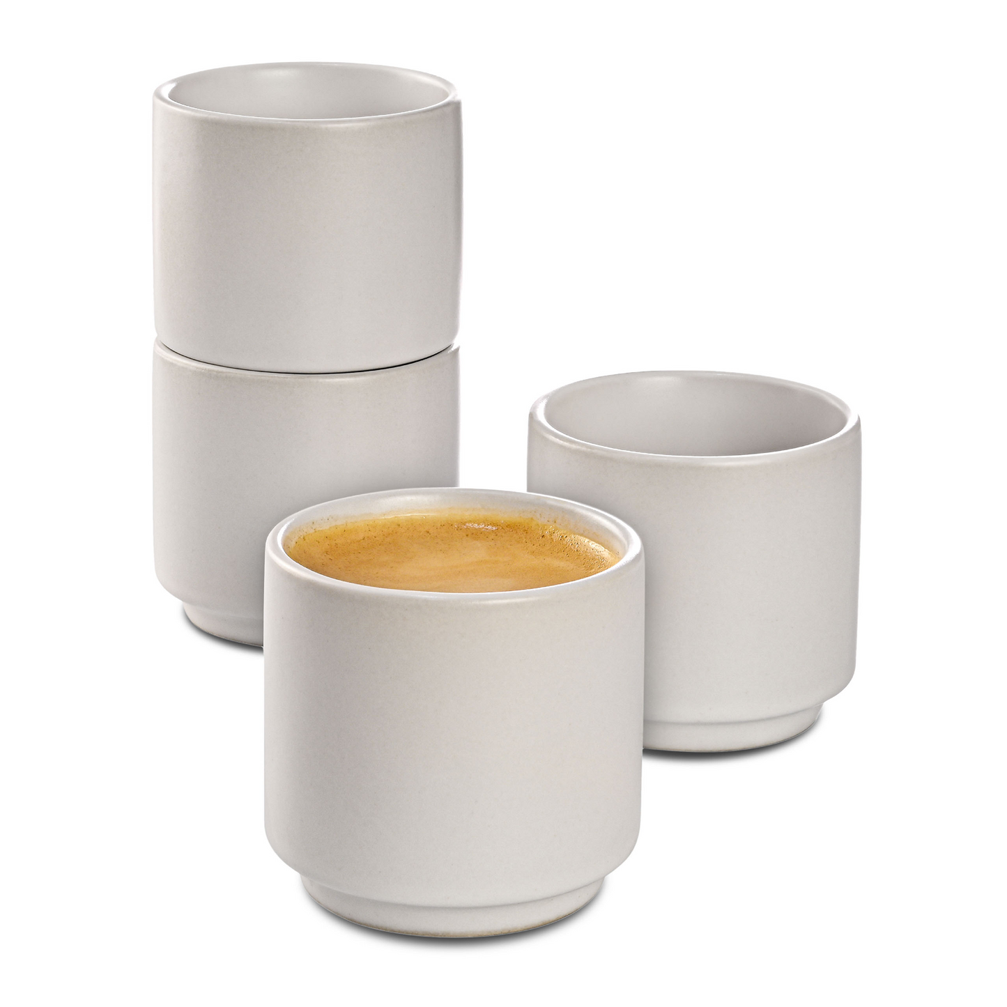 Espressotassen Set Stapelbar