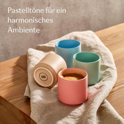 Espressotassen Set Stapelbar