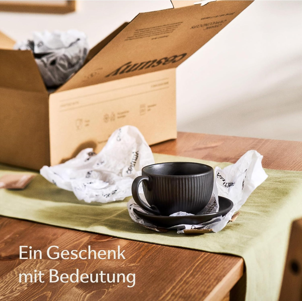 Cosumy Cappuccino-Tassen 6er Set – 200ml matt Keramik