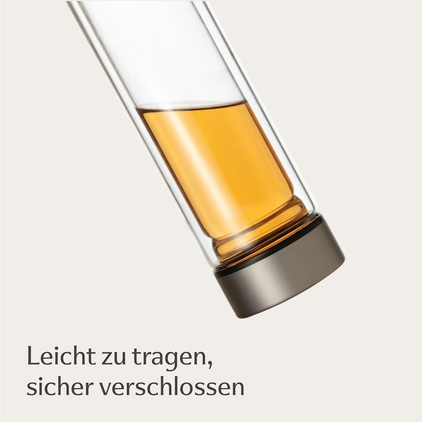 Isolierte Teeflasche Glas