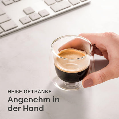 Espressogläser Set Doppelwandige