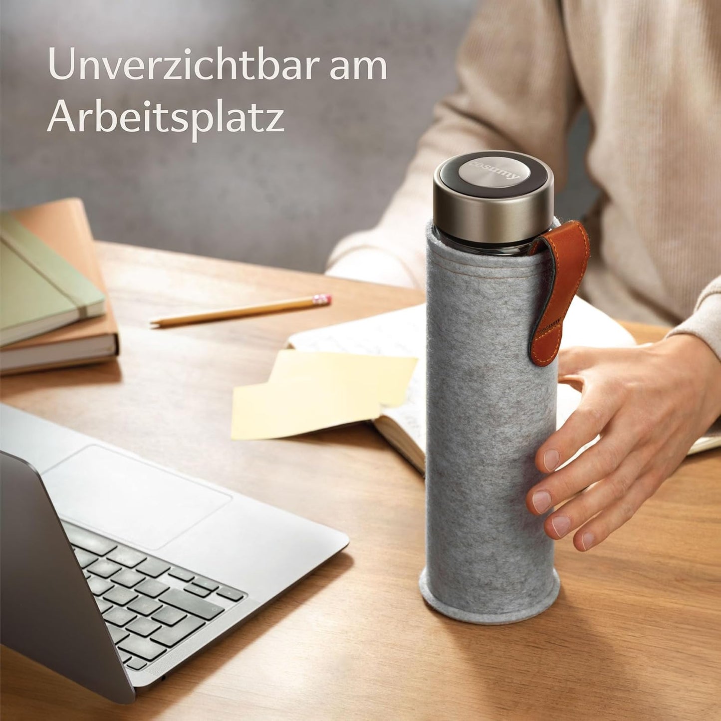 Isolierte Teeflasche Glas