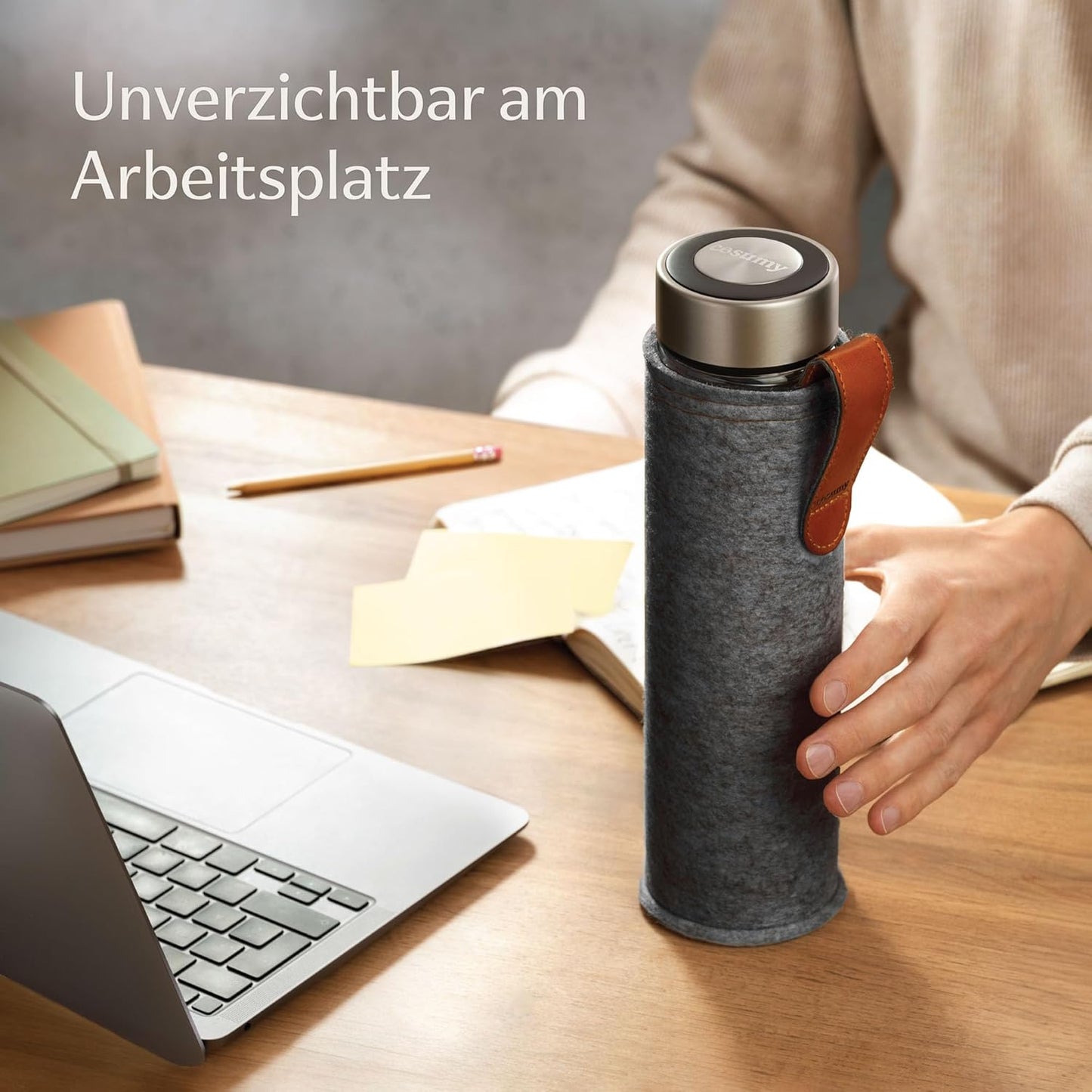 Isolierte Teeflasche Glas