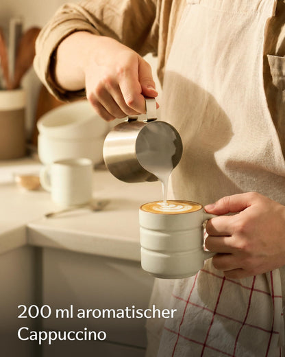 Kaffeetassen Set Rythm Beige mit Henkel – Bild 3 – Cosumy