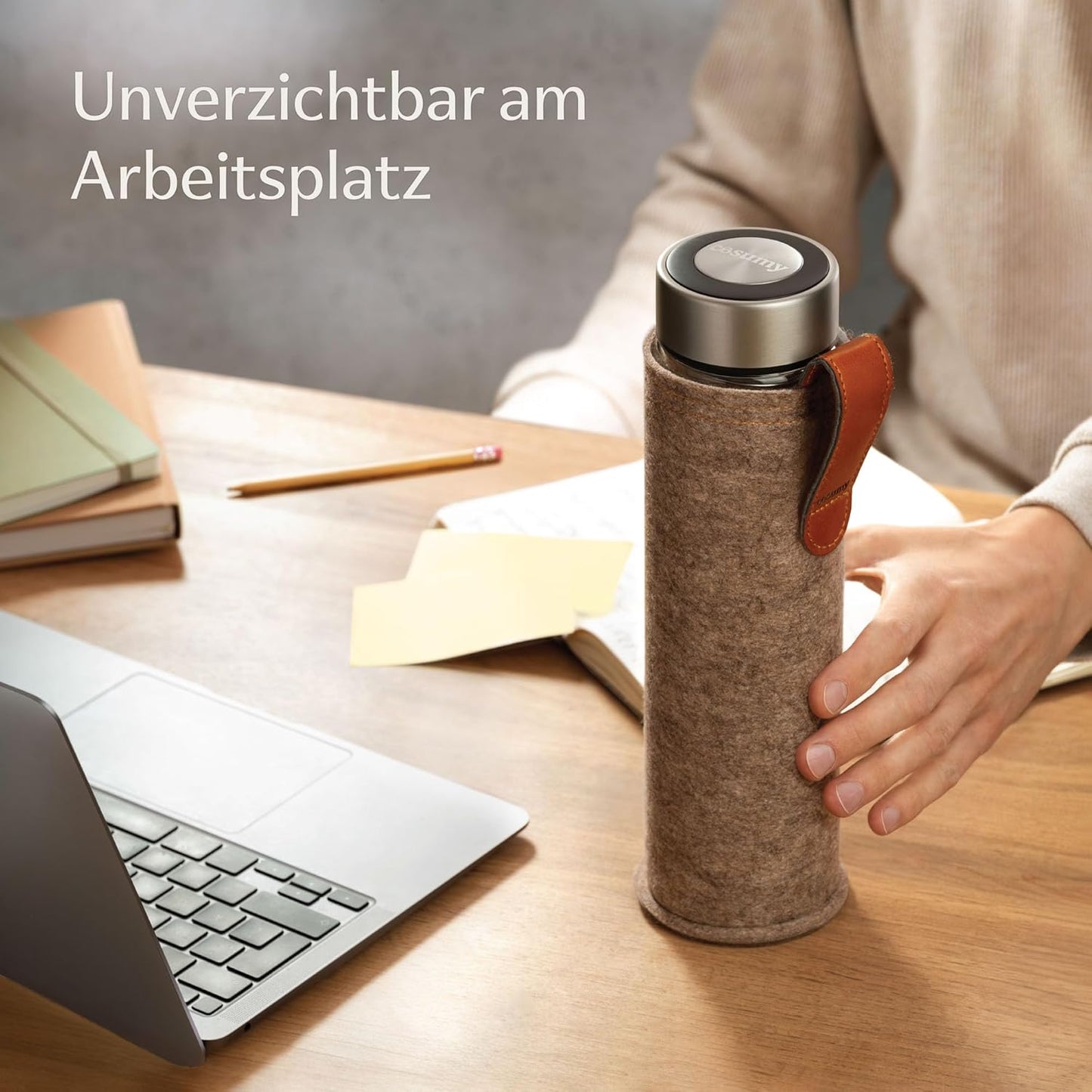 Isolierte Teeflasche Glas