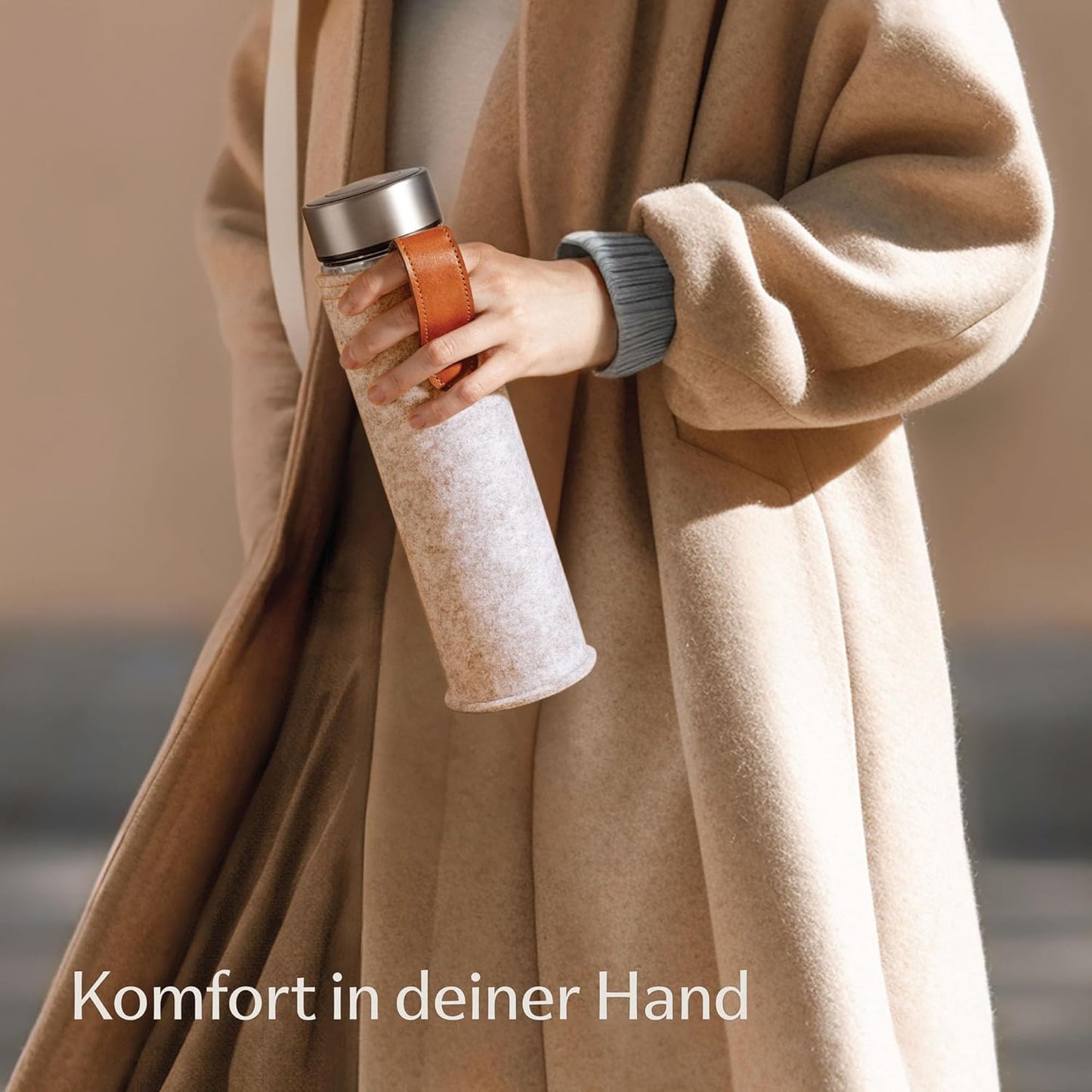 Isolierte Teeflasche Glas