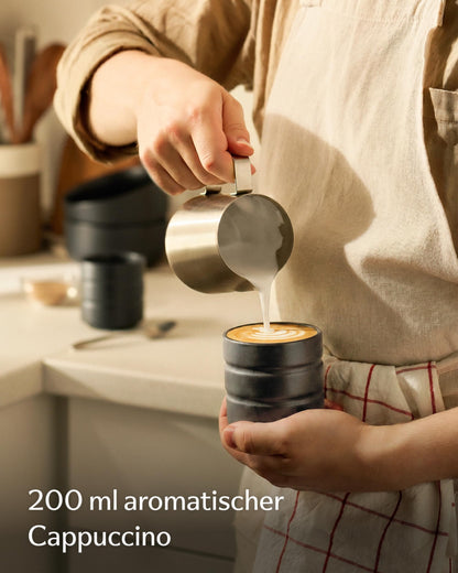 Kaffeetassen Set Rythm Schwarz ohne Henkel – Bild 3 – Cosumy