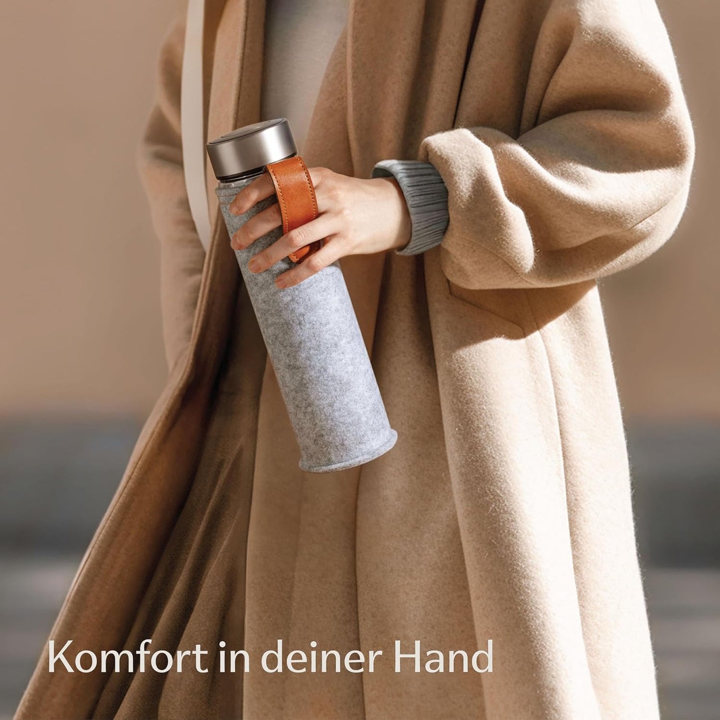 Isolierte Teeflasche Glas