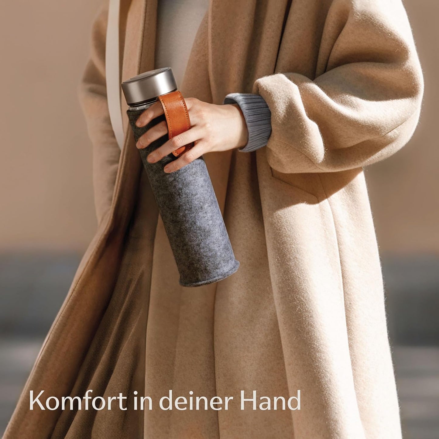 Isolierte Teeflasche Glas