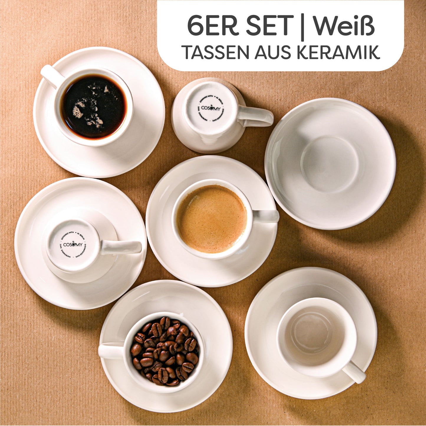 Espressotassen Set Keramik