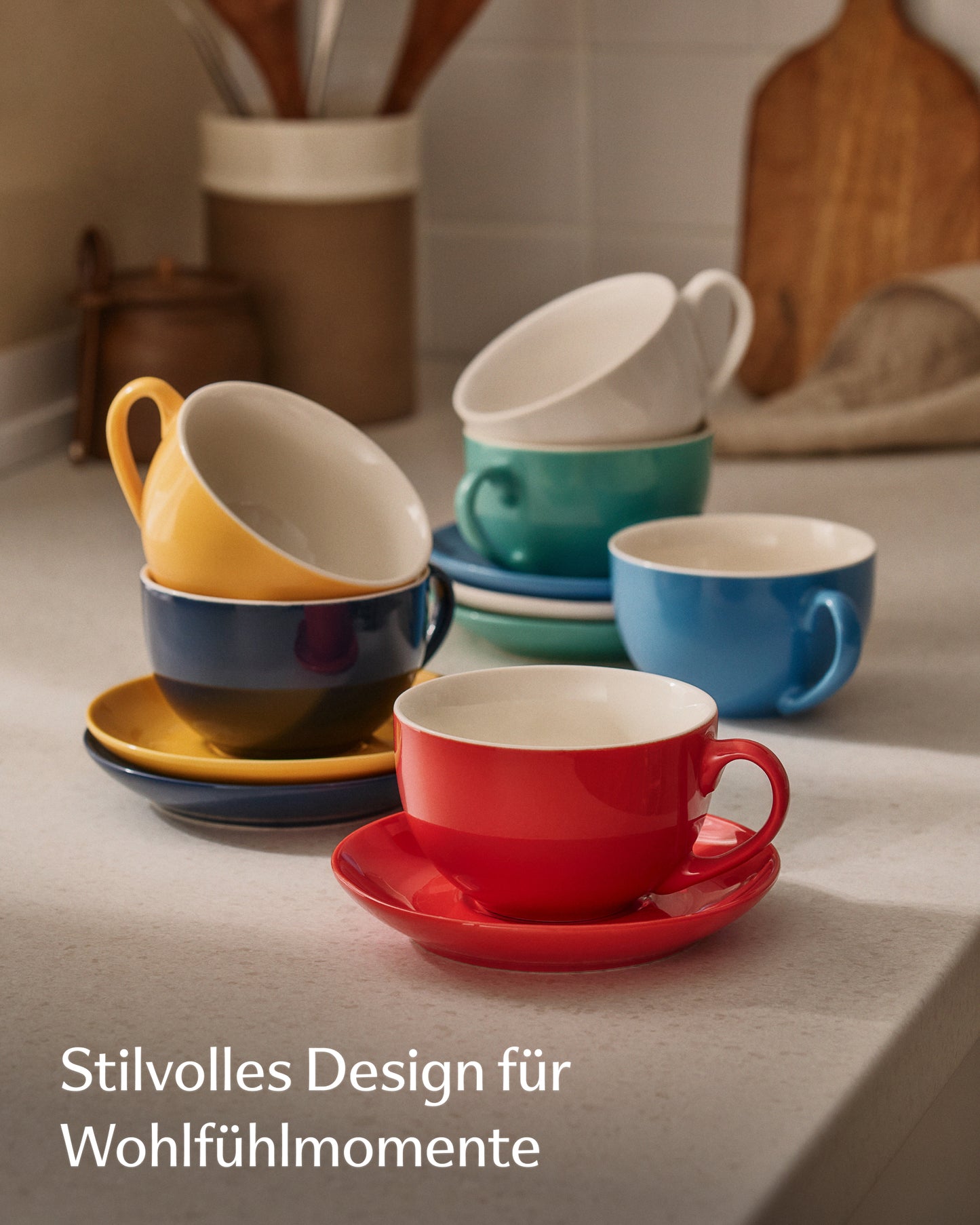 Cappuccinotassen Set Keramik – Cosumy