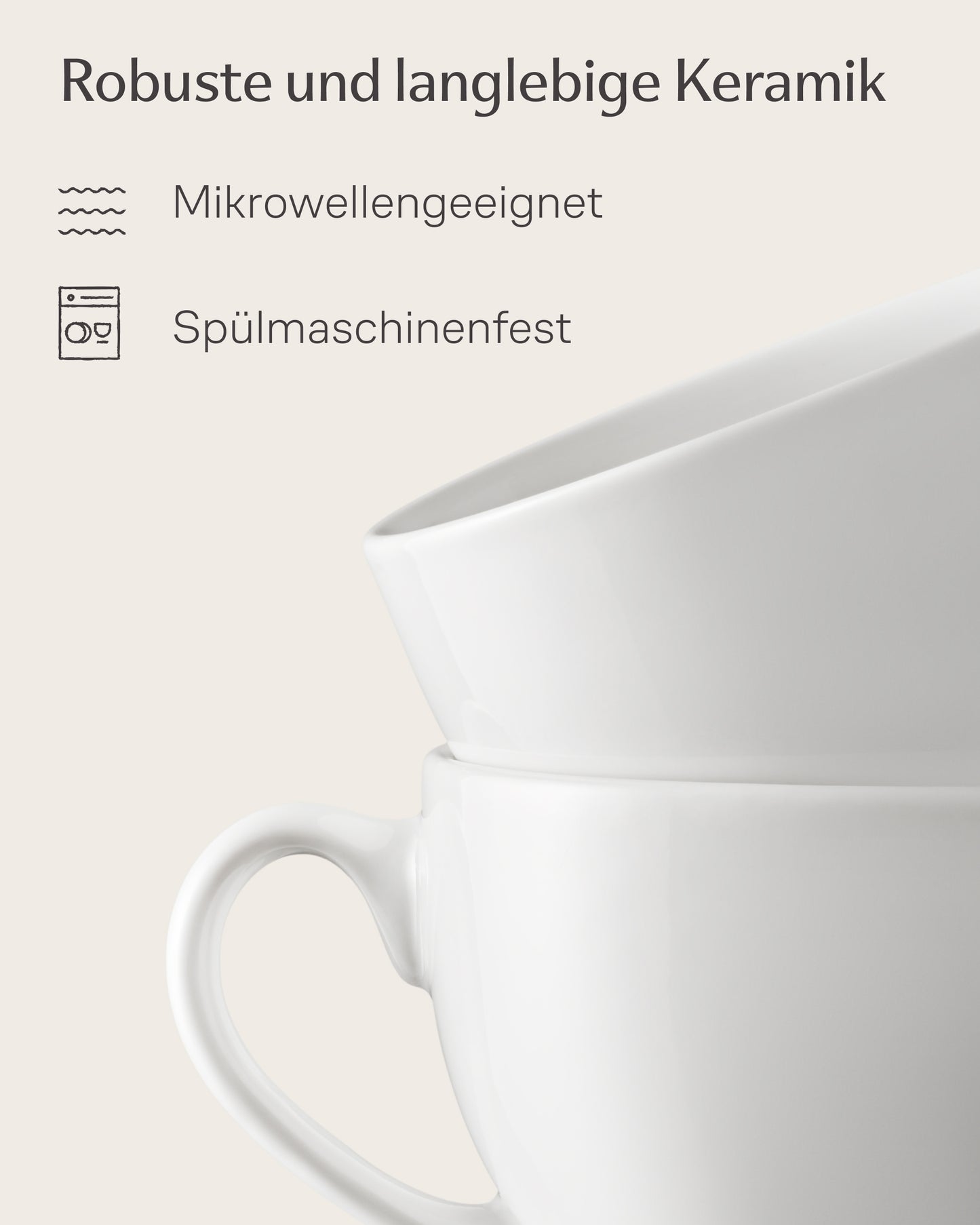 Cappuccinotassen Set Keramik – Cosumy