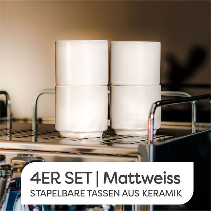 Espressotassen Set Stapelbar