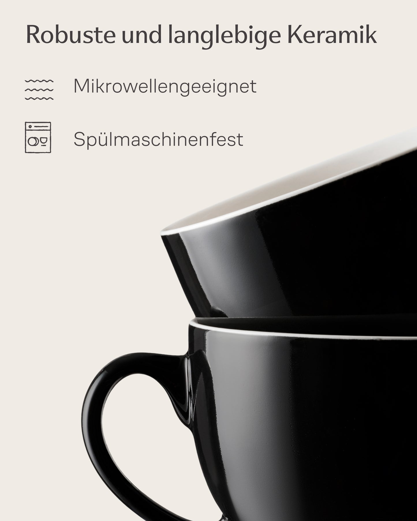 Cappuccinotassen Set Keramik – Cosumy