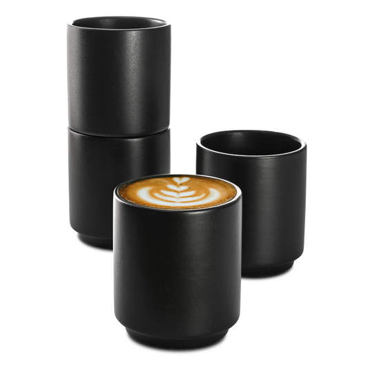 Cappuccino Tassen Set Stapelbar