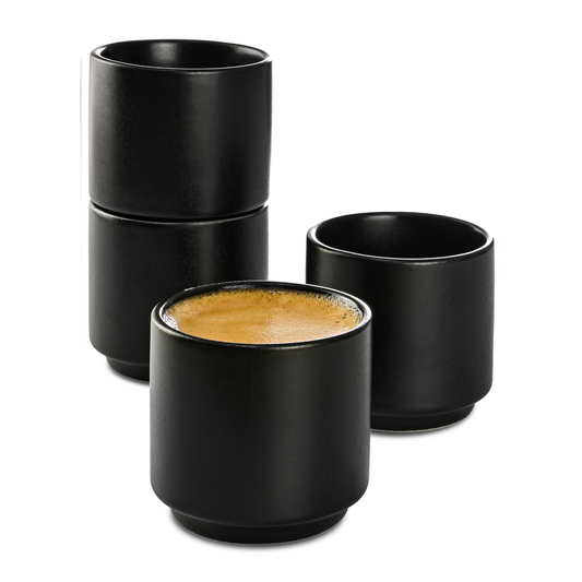 Espresso Tassen – dickwandig, stapelbar & stilvoll